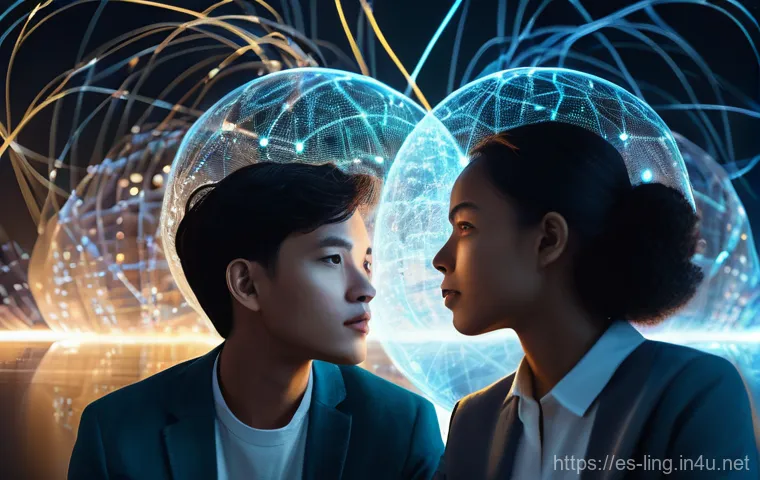 Transformer 모델 구조 - The Dawn of Contextual Understanding**
"A diverse group of young adults, dressed in modern, casual a...