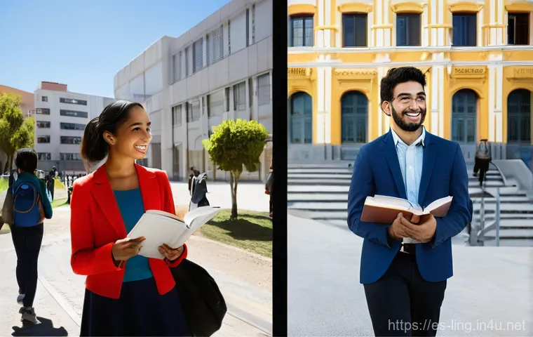 프레임 이론과 언어 - **Prompt:** A diptych image illustrating the contrasting frames of "investment in education." On the...