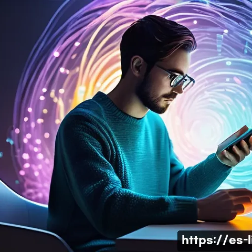 텍스트 감성 분석 - **Prompt 1: The Digital Pulse Reader**
A visually stunning, high-resolution digital painting. A ...