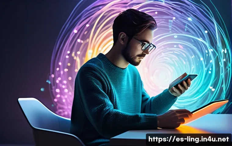텍스트 감성 분석 - **Prompt 1: The Digital Pulse Reader**
    A visually stunning, high-resolution digital painting. A ...