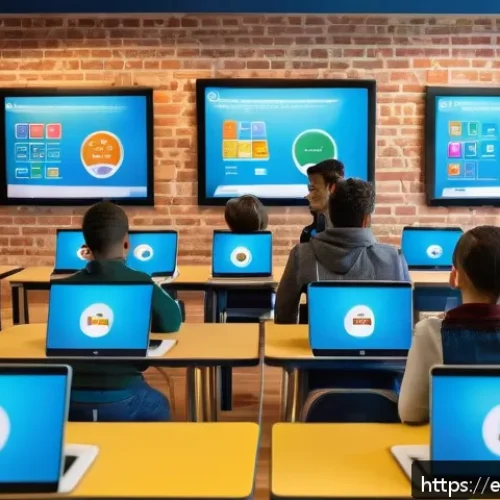 TESOL 교수법 - A vibrant classroom scene in a modern Spanish-speaking school, featuring diverse teenage students en...