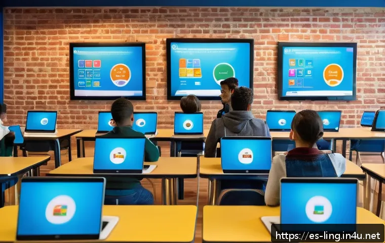 TESOL 교수법 - A vibrant classroom scene in a modern Spanish-speaking school, featuring diverse teenage students en...